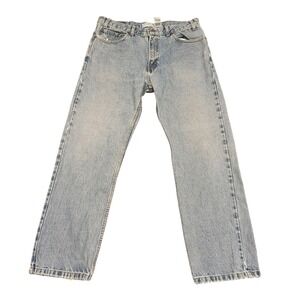 Levi Strauss Signature Regular Fit Jeans Mens 36x30 Light Wash Blue Straight Leg